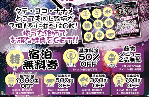 尼崎 ラブホテル ネグレスコの夏祭りスピードスクラッチで宿泊無料券やお得な特典をGET！